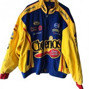 BOBBY LABONTE #43 CHEERIOS JH DESIGN NASCAR JACKET PETTY RACING VTG MENS 4XL
